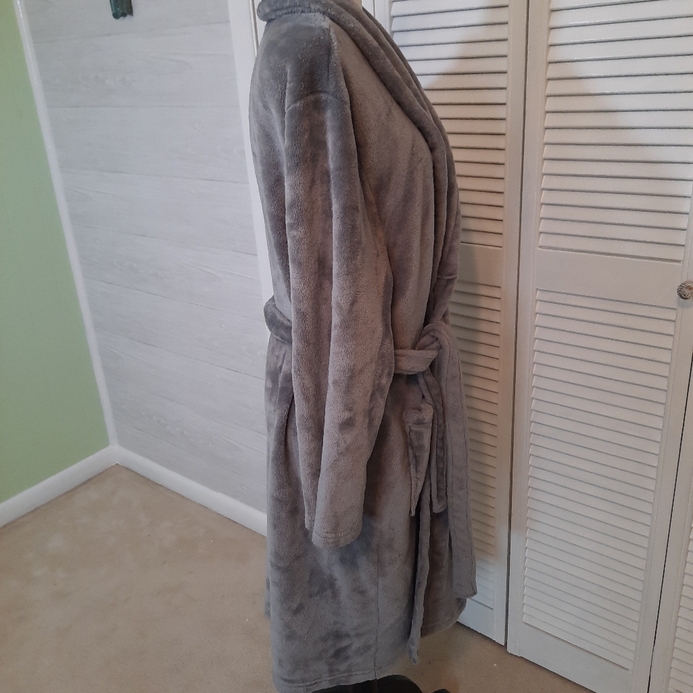 Head super soft gray robe one size fits most *S - Picture 4 of 6